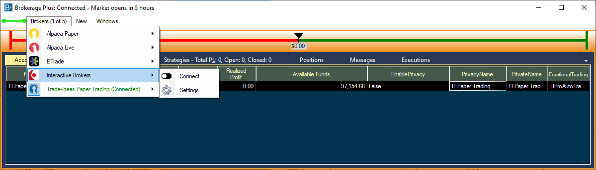 Brokerage+: choose broker and connect