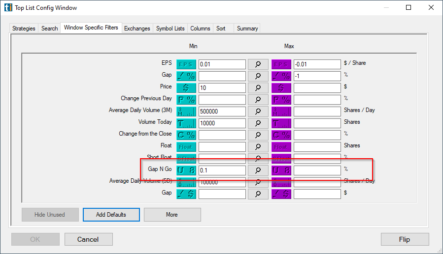 Use the formula inside a Top List/Alert Window filter stack