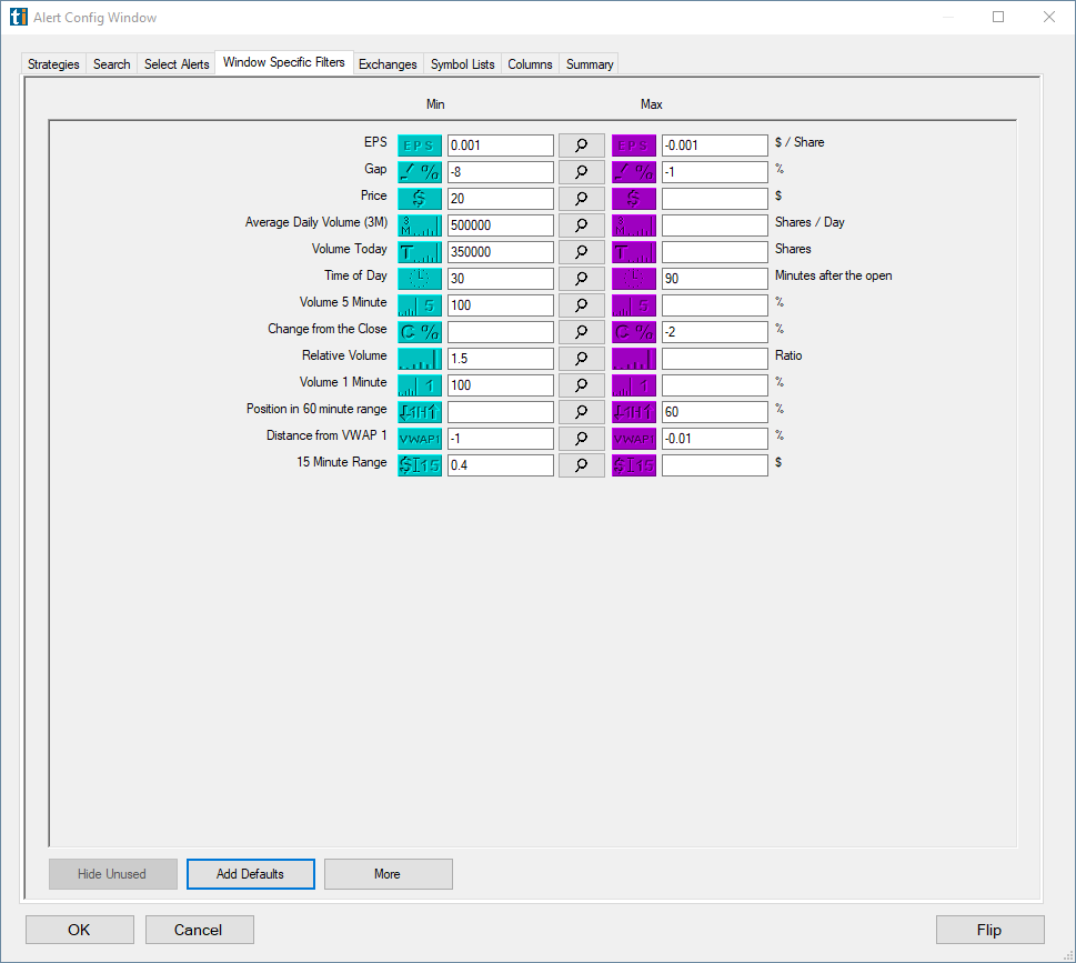 Example: a lane-first, simpler filter stack (easier to validate)