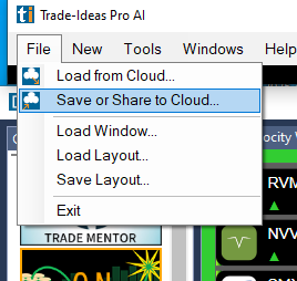 Save your work: File → Save or Share to Cloud