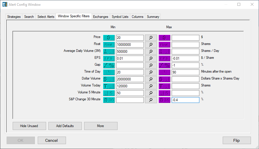 OddsMaker results view (zoom): where to drill into worst trades/symbols